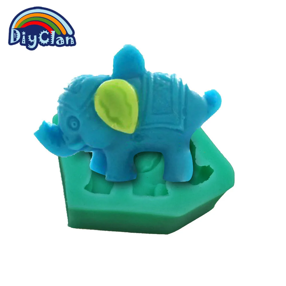 New small elephant fondant mold DIY silicone chocolate form pudding jelly mould kitchen baking cake tools F0003DX35