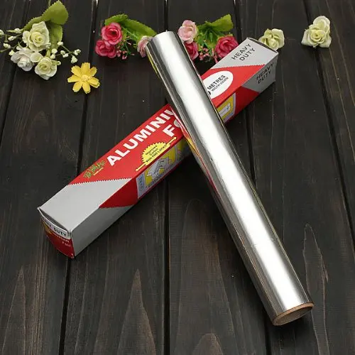 Earth Star BBQ Outdoor Barbecue Tin Foil Barbecue Paper Tools Foil Aluminum Foil Oven Food Grade 30CM*10M  1PCS