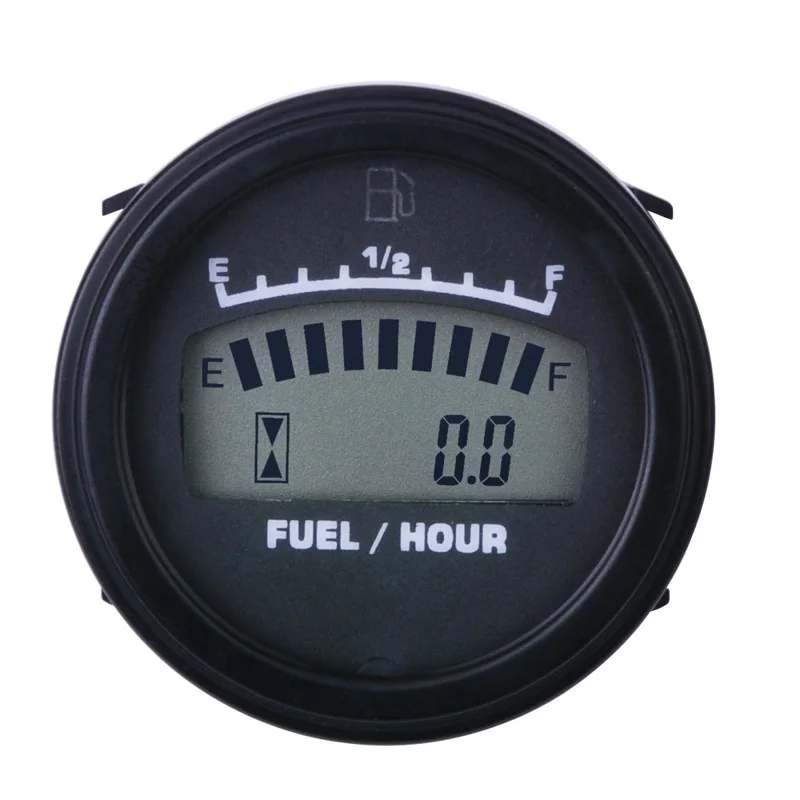 Fuel Gauge DC Digital LCD Powered For Gas Engine Motorcycle Jet Ski Marine Pit Bike Motorbike Generator Engine FM001