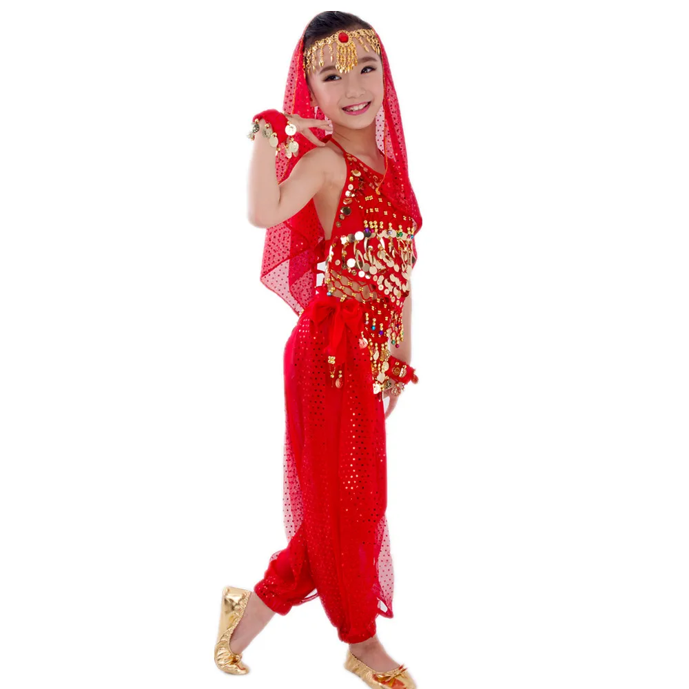 Belly Dance Cloth Children Costume Bellydance Costumes for Kids Belly Dancing Girls Bollywood Indian Performance Set