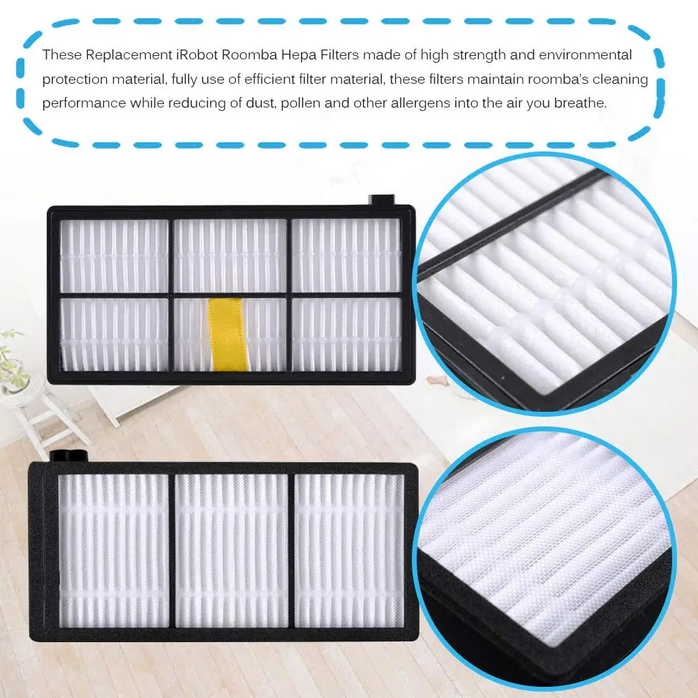 Thay thế Đống bộ lọc cho Irobot Roomba 800 900 Series 870 880 980 Phụ Kiện Bộ phận thay thế