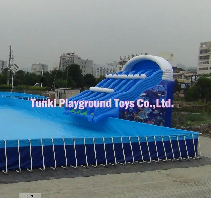 Professional manufacturer supply Metal frame outdoor pvc swimming pool