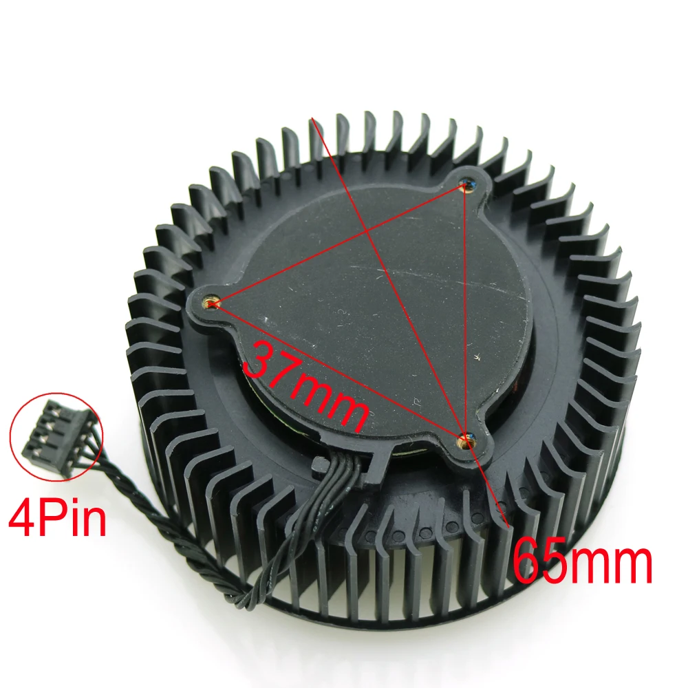 Free Shipping BFB0712HF 65mm 12V 1.8A For NVIDIA GTX Titan GTX980  980Ti Graphics Card Cooling Fan 4Pin 4Wire