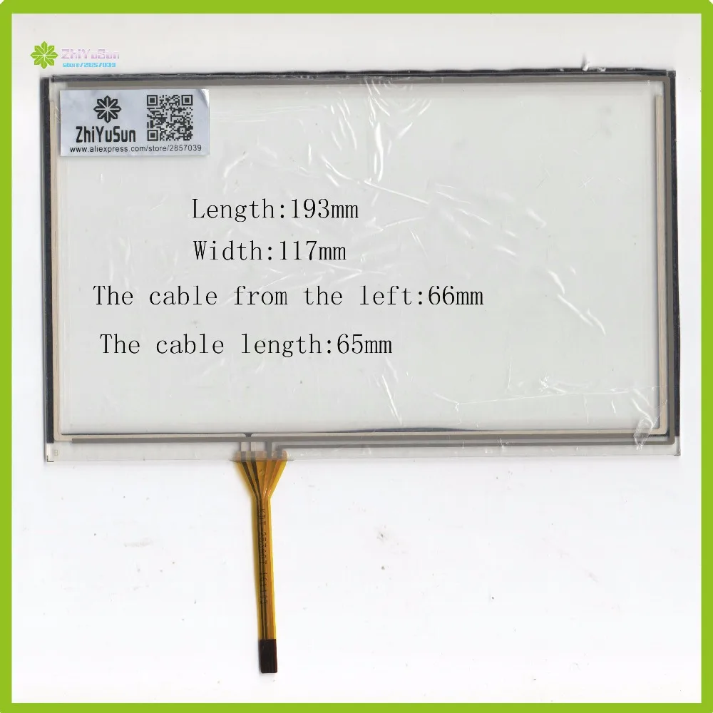 

ZhiYuSun KDT-2536GT 8Inch 193mm*117mm 4Wire Resistive TouchScreen Panel Digitizer this is compatible 193*117