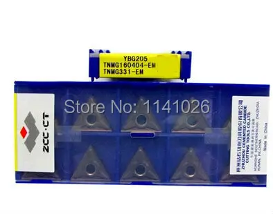 

Free shopping ZCC.CT TNMG160404-EM YBG205 CNC blade alloy carbide cutting tool carbide inserts Processing of stainless steel