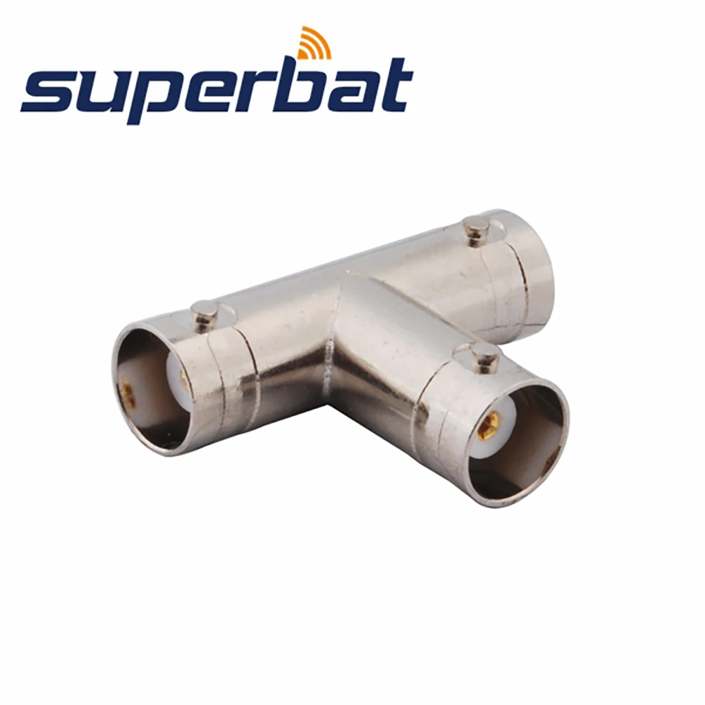 Superbat-adaptador BNC Jack a hembra, conector Coaxial RF, 5 uds.