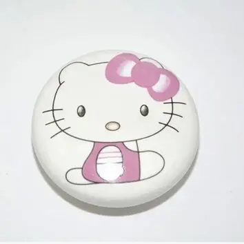 cartoon knobs children room furniture knobs white pink ceramic drawer dresser pull knob kids handles  porcelain cat handles knob