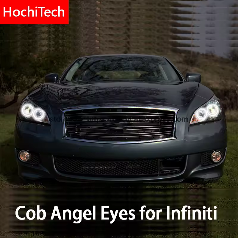 For Infiniti M(Y51) M25L M35hL M35 M37 M56 Q70 COB Led day Light White  Cob Led Angel Eyes Ring Error Free Ultra bright - AliExpress 