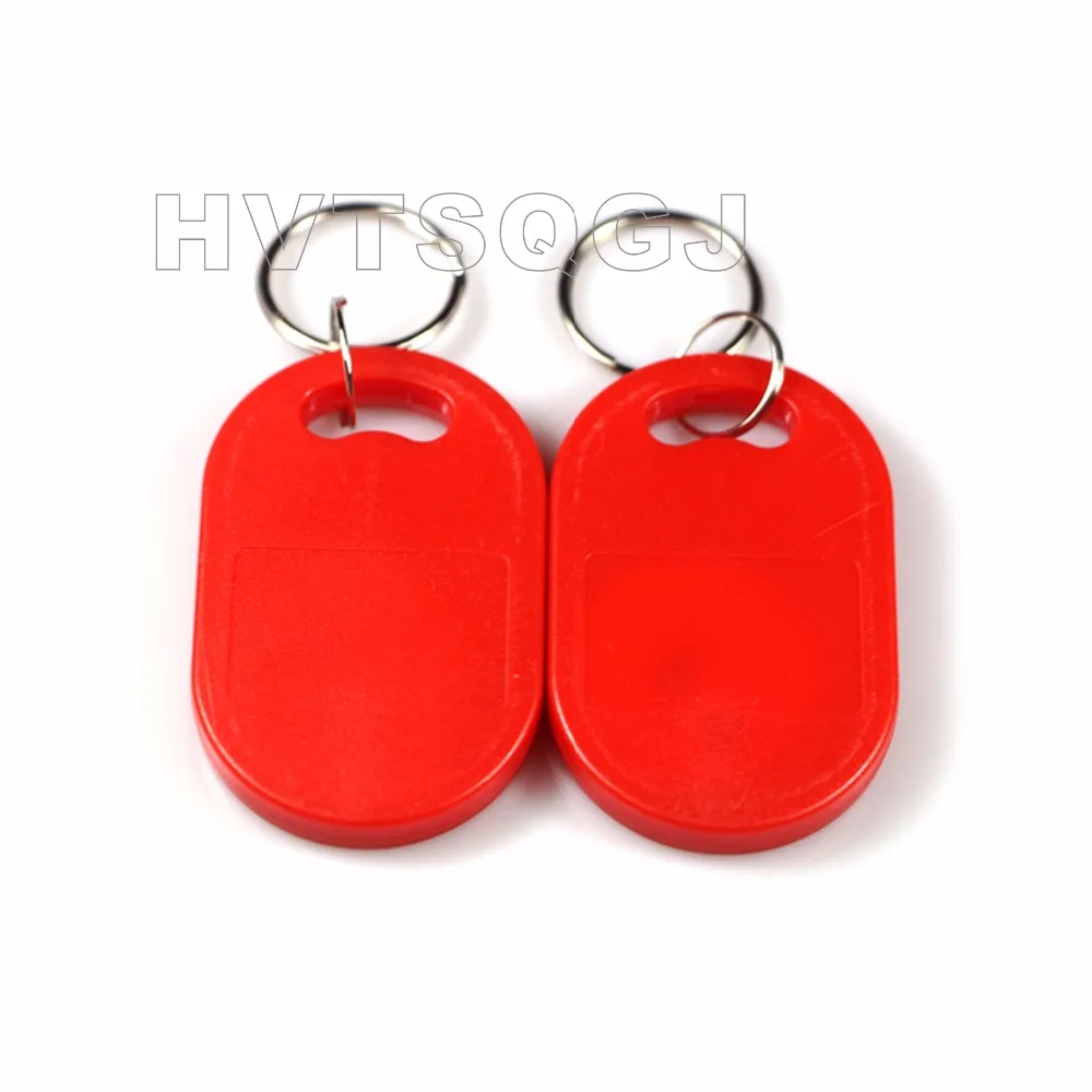 100pcs IC+ID Dual Chip RFID Key Fobs 125kHz+13.56MHz  EM4100 FM11RF08 for Access Control