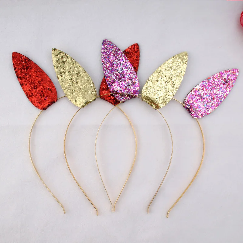 

12pcs 2018 Cute Girls Hair Bands Glisten Rabbit Ears Headband Beautiful Stretch Kids Headbands Children Hair Accessories