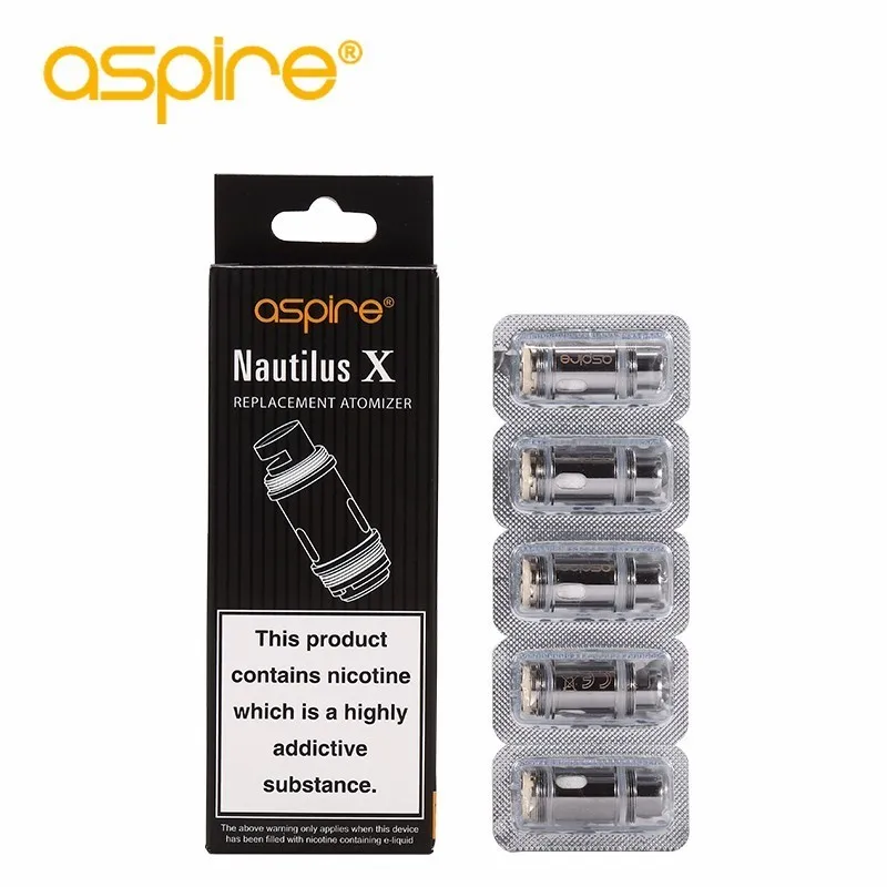 

5 шт./партия, насадки для вейпа Aspire Nautilus X