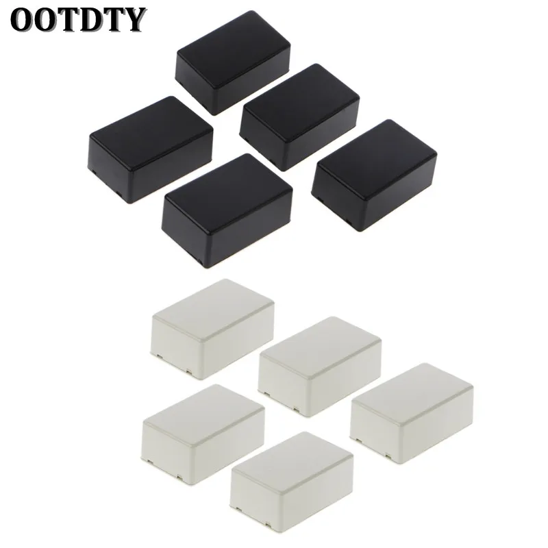 OOTDTY 5Pcs New Plastic Electronic Project Box Enclosure Instrument Case DIY 70x45x30mm