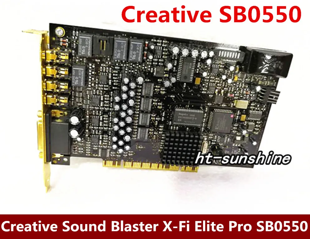 تفكيك أصلي لبطاقة الصوت Creative Sound Blaster X-Fi Elite Pro SB0550 7.1 تعمل بشكل جيد
