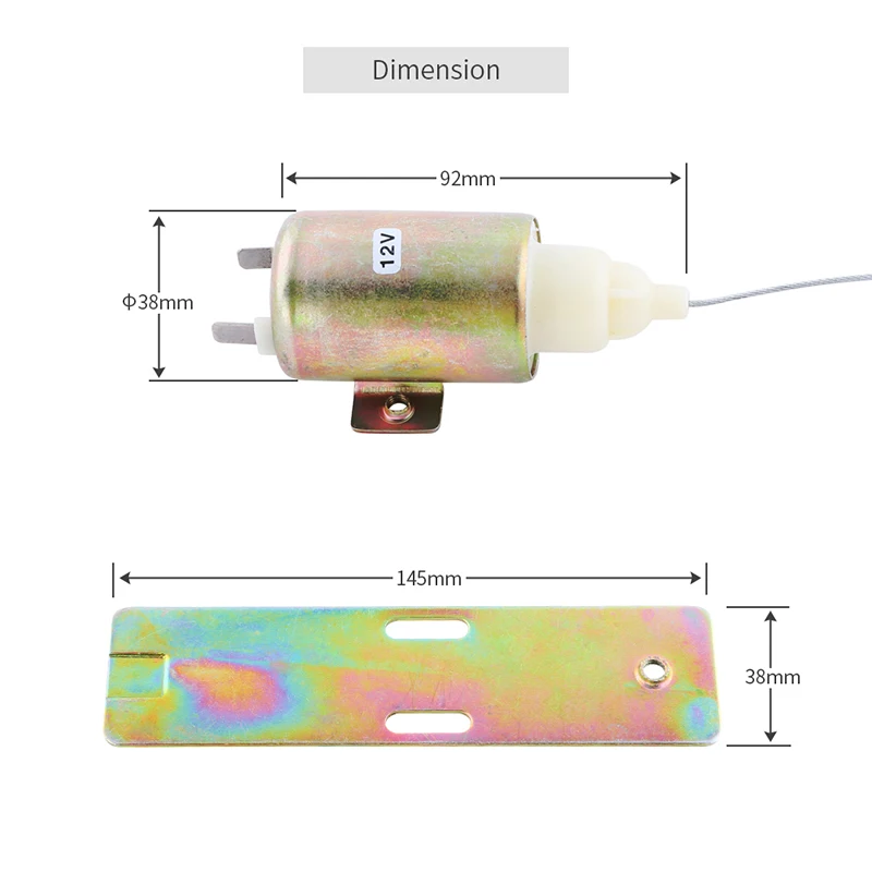 Universal version trunk release solenoid kit for releasing car trunk boot opener fit for DC12V cars