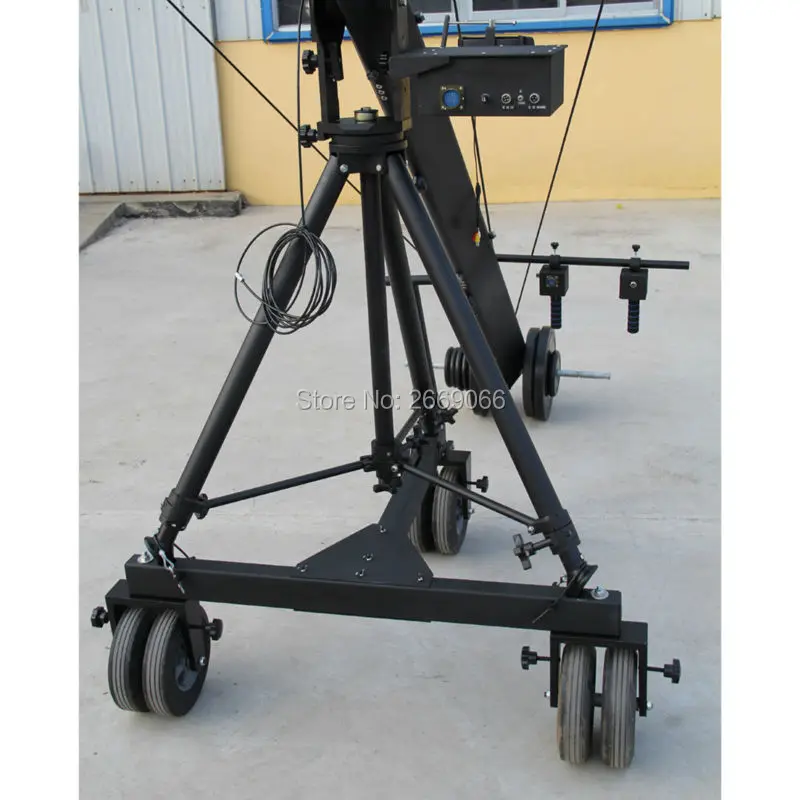 Remote 3 axis PTZ head professional jimmy jib Video Camera Crane for sale 8m