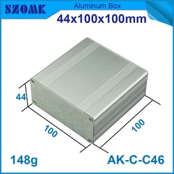 1Piece engraved labels power supply aluminium enclosure electronics enclosure metal 44(H)x100(W)x100(L) mm