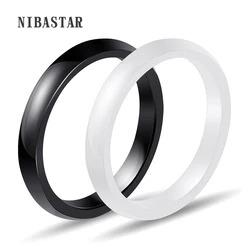 New Fashion High Quality Smooth Ceramic Ring Light White Black Blue Pink For Women Modern Wedding Ring Jewelry Wholesale