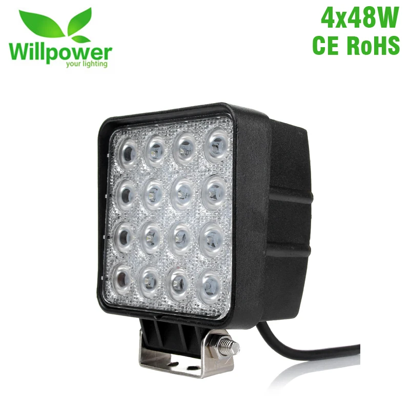 10 PCS IP67 waterproof Spot Beam Flood beam 4x4 Offroad boat LED Driving Light truck led work light 48w