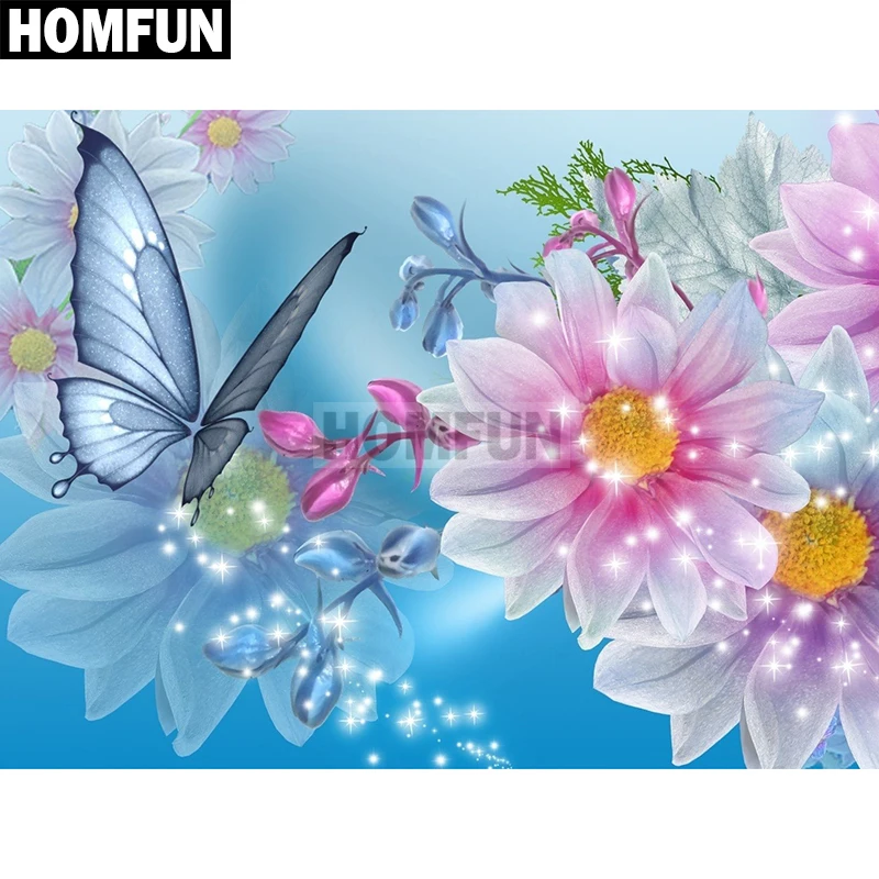 HOMFUN Full Square/Round Drill 5D DIY Diamond Painting 