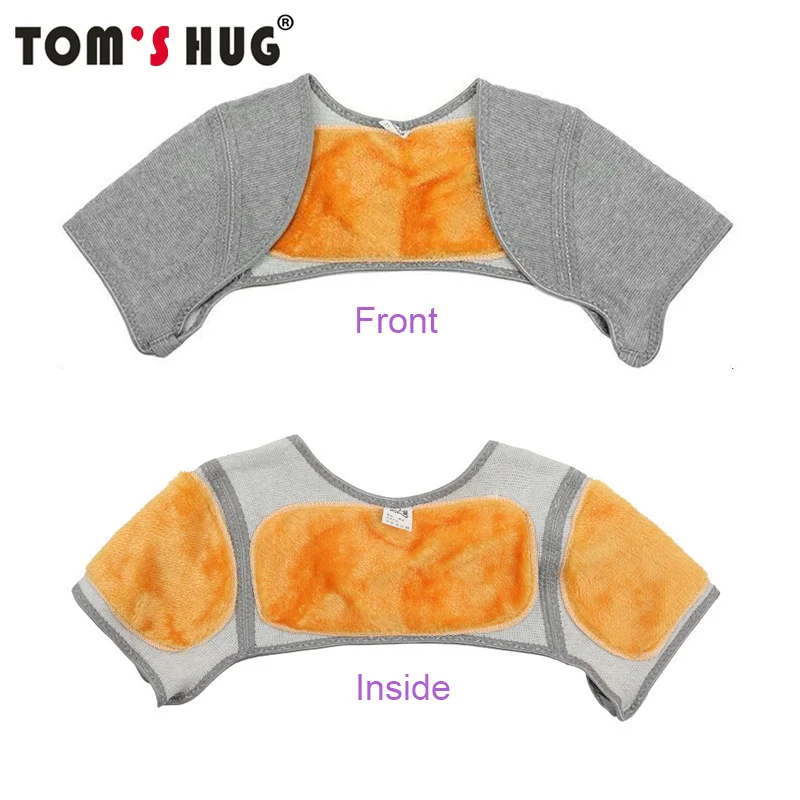 Tom's Hug Brand Gold velvet Belt Back Support Shoulder Guard Bamboo Charcoal Brace Gym Sport Injury Back Pad Belts Keep Warm