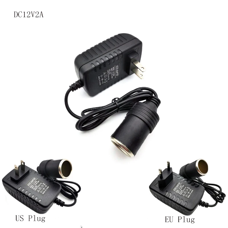 1Pcs DC12v2A/3A/5A/6A/8A/10A power adapter AC220V to DC12V cigarette lighter car power converter air pump power supply