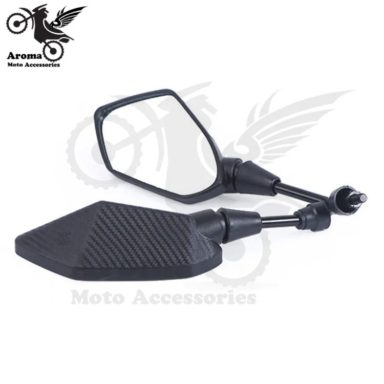 black carbon fibre color universal motocross ATV Off-road dirt pit bike motorbike side mirror moto rearview motorcycle mirror