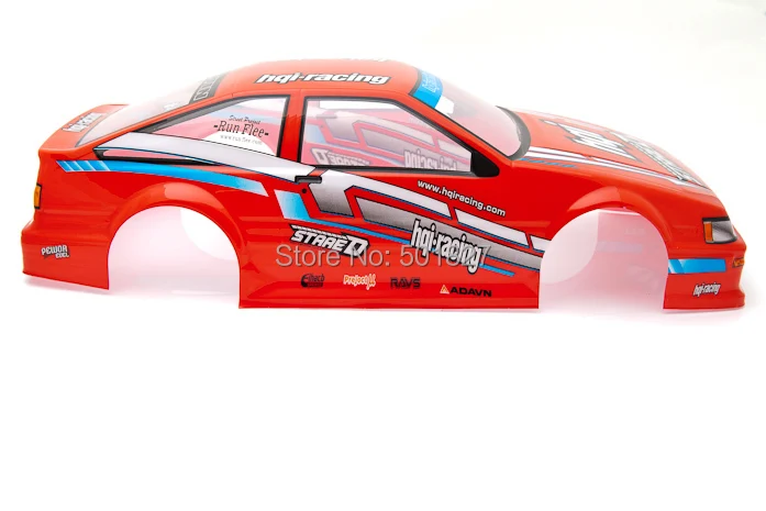 YUKALA rc parts shell body for 1/10 R/C Car  PVC painted Body Shell 190mm Red