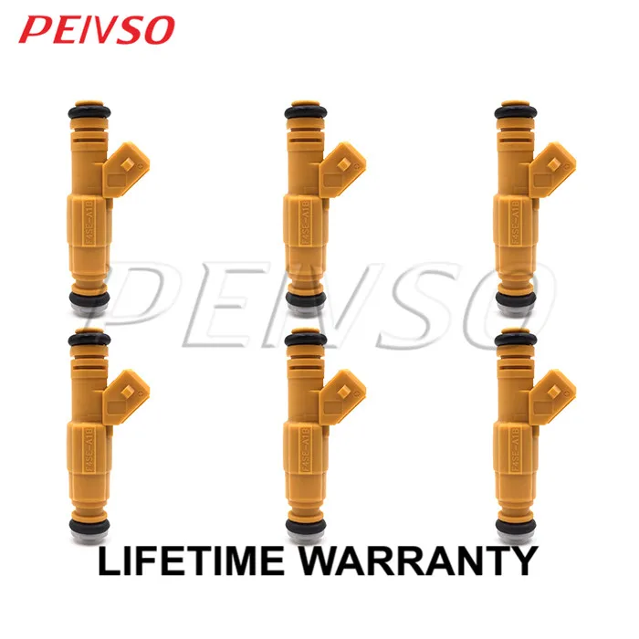 PEIVSO 6pcs 0280155700 F4SE-A1B FJ78 Fuel Injector For FORD CONTOUR 1998 2.5L V6