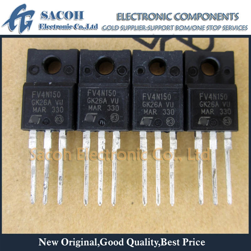 Refurbished Original 10Pcs/Lot STFV4N150 FV4N150 4N150 OR STP4N150 P4N150 TO-220F 4A 1500V Power MOSFET Transistor