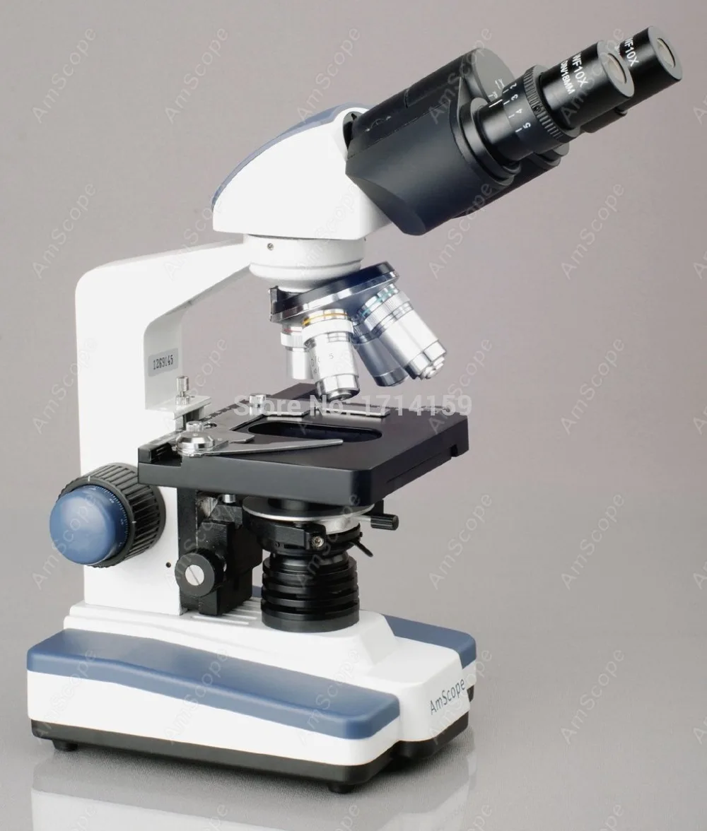 Teaching/Training-AmScope Supplies 40X-2000X LED Binocular Digital Compound Microscope w 3D Stage and 10MP Camera