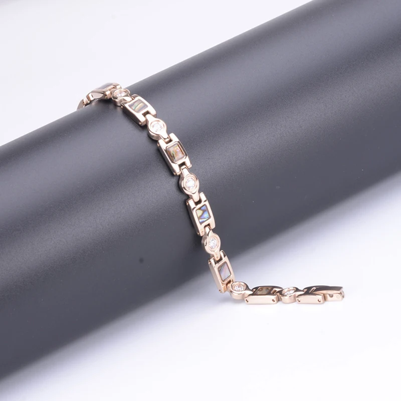 Oktrendy Luxury Crystal Bracelet Healthy Magnetic Bracelet For Women Pain Relief 4in1 Germanium Therapy Bracelets Jewelry