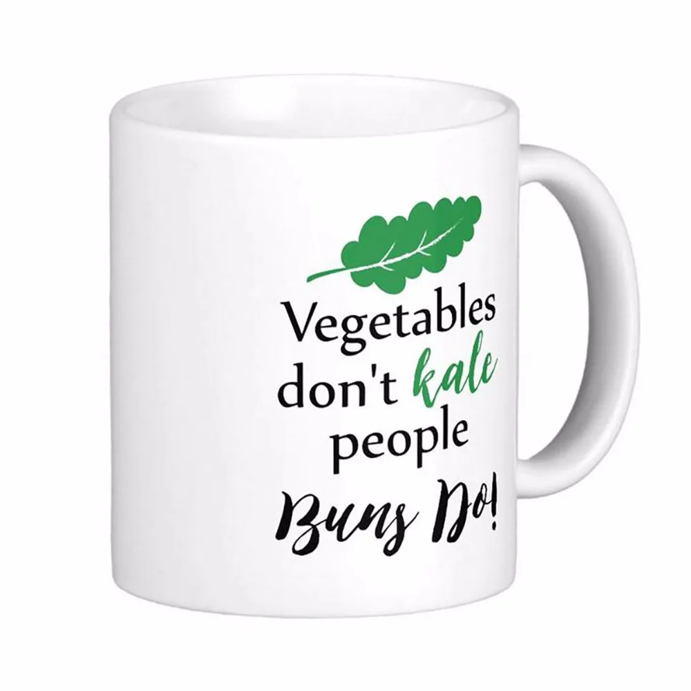 Funny Vegetables Don'T Kale People Funny White Coffee Mugs Tea Mug Customize Gift By LVSURE Ceramic Mug Travel Coffee Mugs