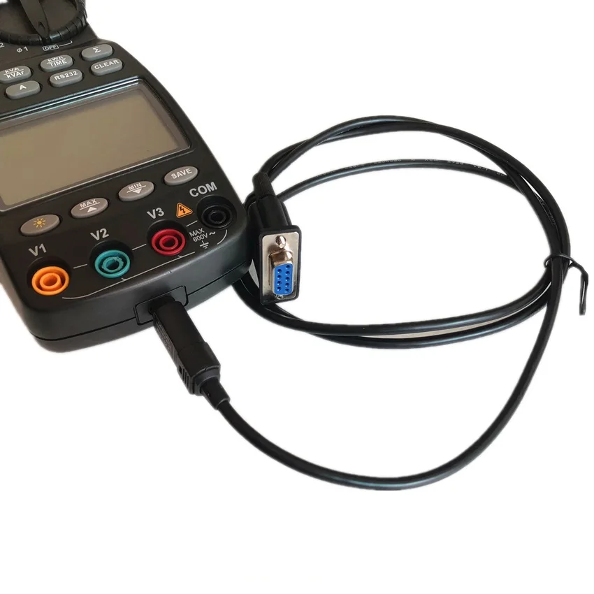 MASTECH-MS2203 Wattmeter ، 3 مراحل ، احترافي ، حساسية عالية ، مشبك ، عامل الطاقة ، تصحيح ، USB ، True-RMS ، 4 أسلاك اختبار