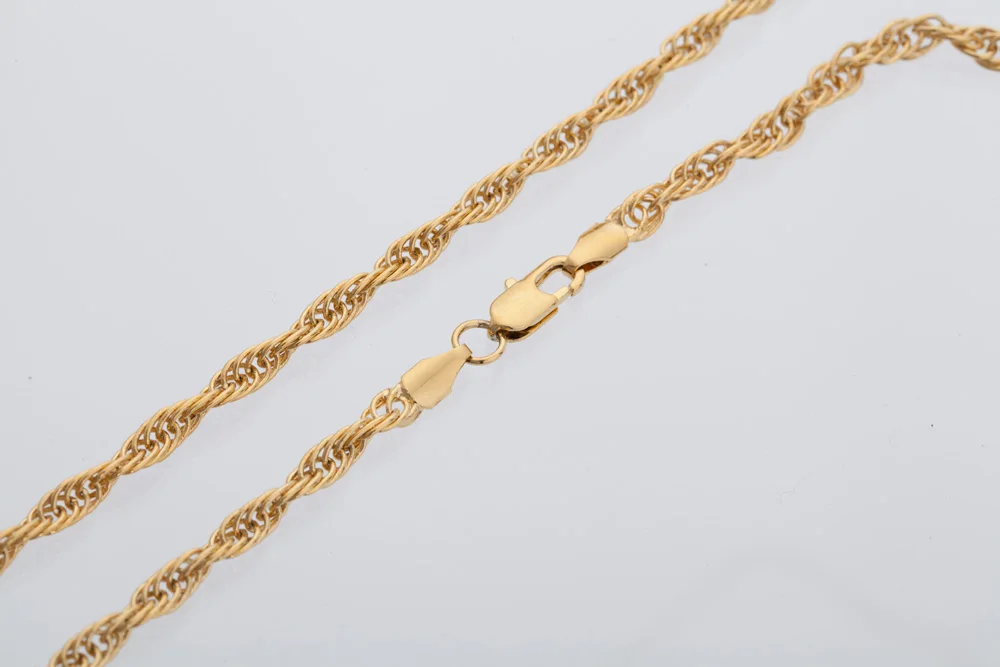 Classic twisted water chain gold twisted models women chain  gold GP filled chains girls necklace & Pendants image 2