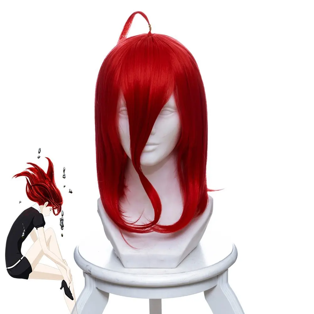 Cinnabar Cosplay Houseki no Kuni Land of the Lustrous Cinnabar Cosplay Hairs Red Headwear High Temperature Fibre