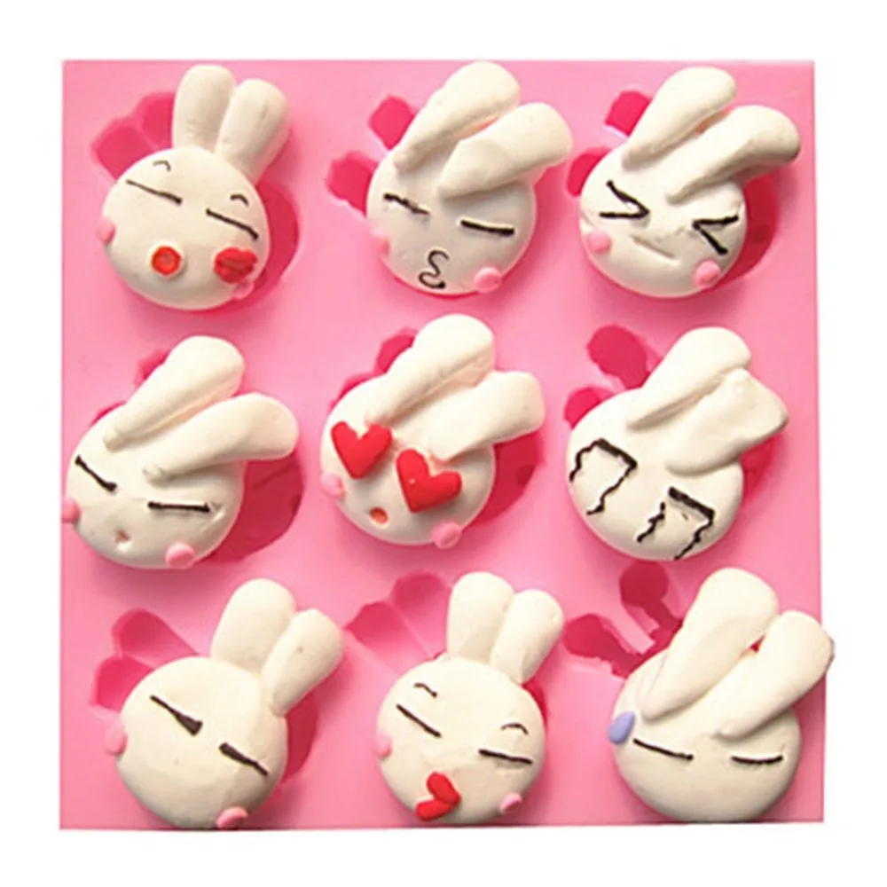 Cartoon Rabbit Cooking Tools Silicone Mold For Baking Of Cake Decorating Fondant Kitchen Accessories Bakery Mug Sugar Craft