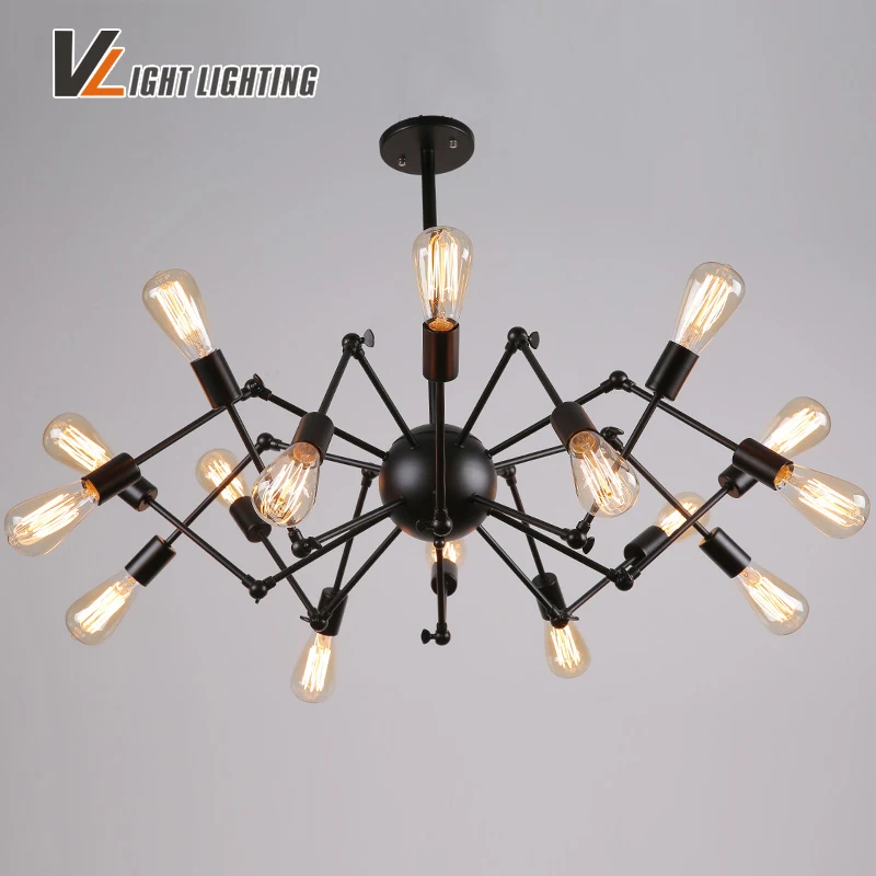 Loft Industrial Lamp Verlichting Retro Luminaire Suspension Industriel Luminaire Lustre Home Lighting Spider Lamp Lamparas De Te