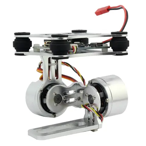 Aluminum 2-Axis Brushless Gimbal Camera Mount Controll Plug for Gopro 3/4/5/6/7/8 Cameras For DJI Phantom Trex 500/550 Drone