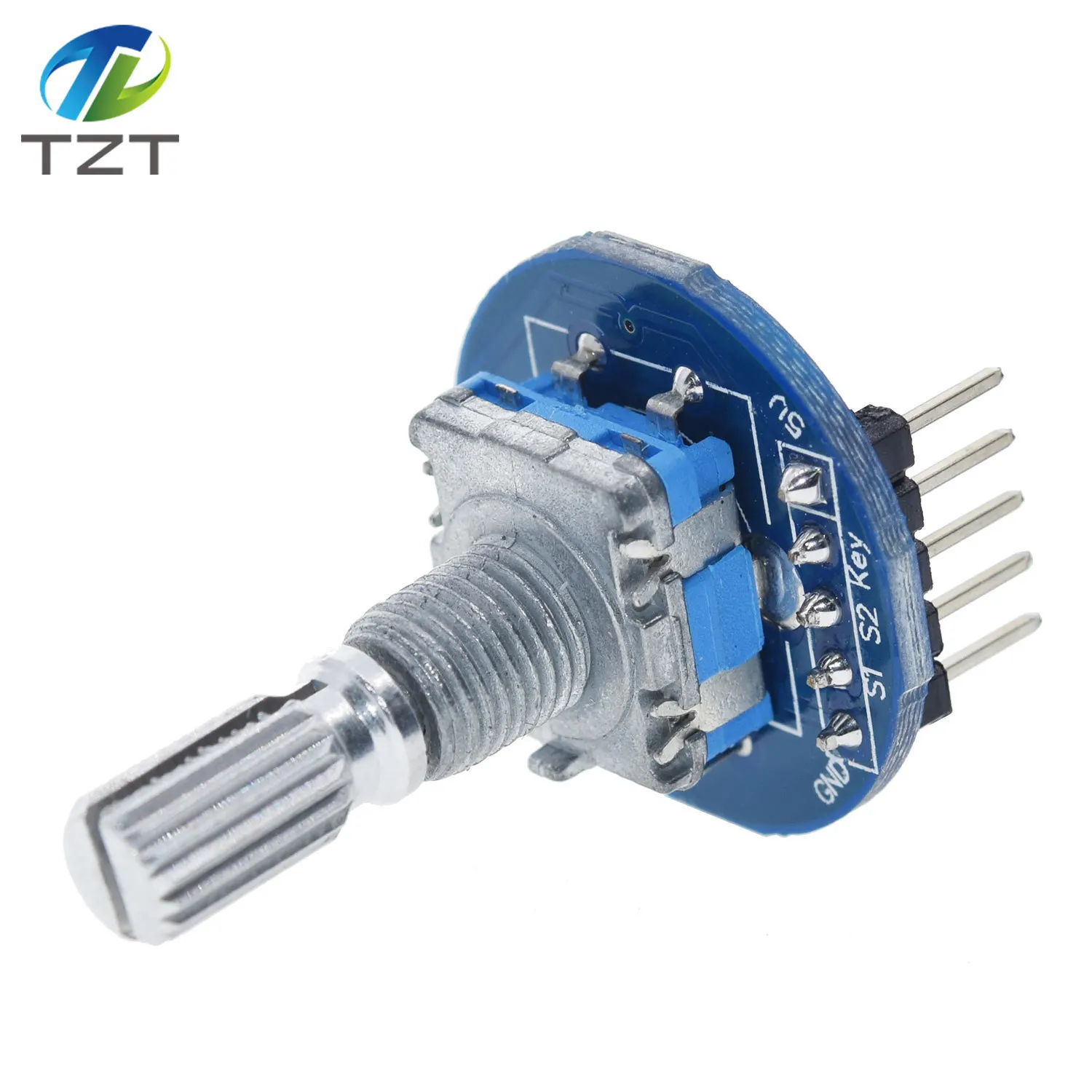 DIYTZT 1/3PCS Drehgeber Modul für Arduino Ziegel Sensor Entwicklung Runde Audio Rotierenden Potentiometer Knopf Kappe EC11 – Detail 8