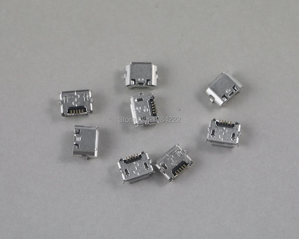 

1000pcs/lot short pin Power Joystick Connector Port Power Charger Socket Mini Usb Charge Port For PS4 Wireless Controller