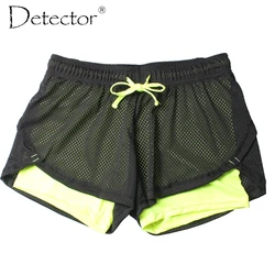 Detector Women ladies Shorts Women Fitness Sport Shorts Women's Printed Cool Women Sport Short Fitness Running Shorts