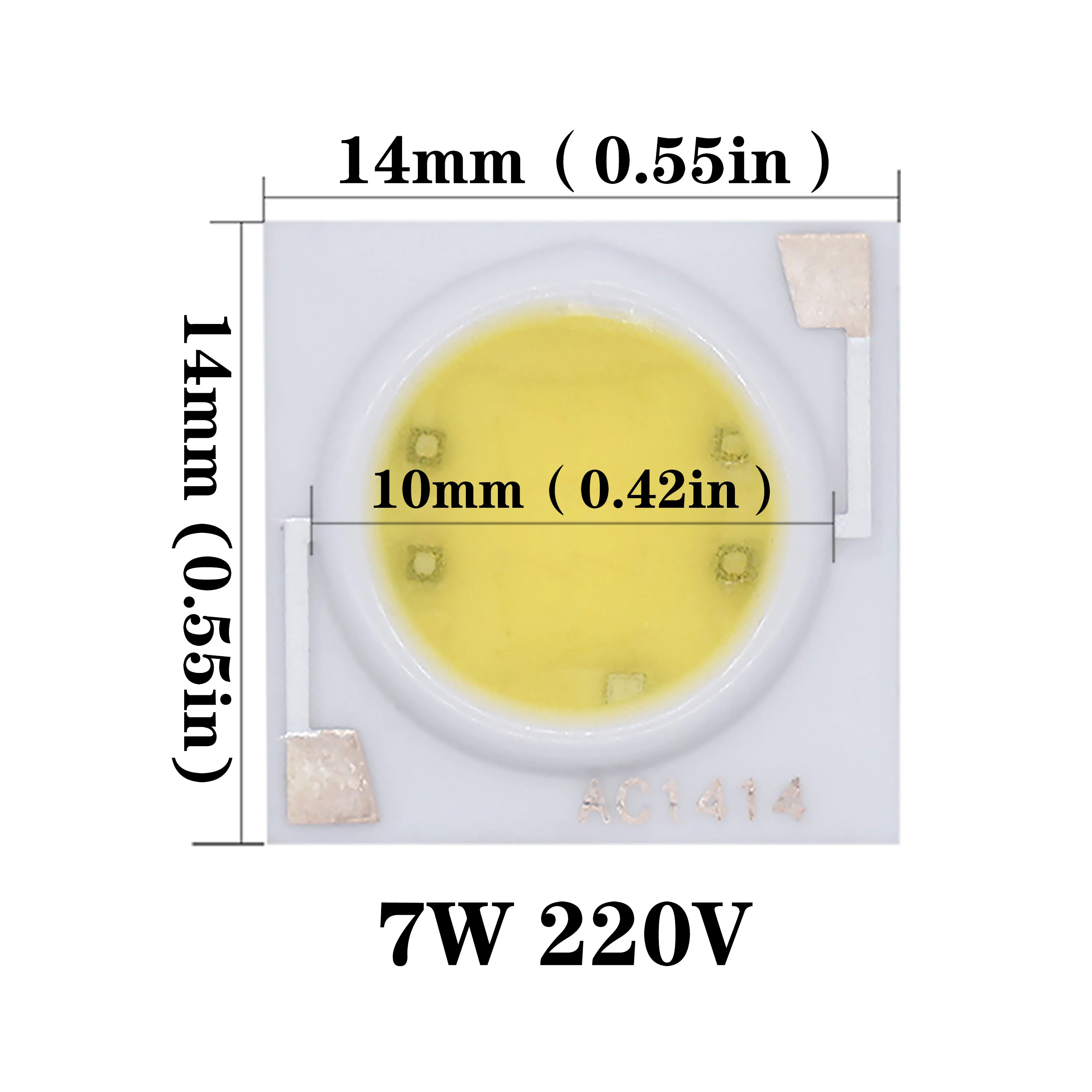 Imagem -05 - Led Chip Cerâmica Cob Ac220240v Lâmpada Led 1410 mm Chips Branco para Faça Você Mesmo ao ar Livre Projector Lâmpada Led Lightting 3w 12