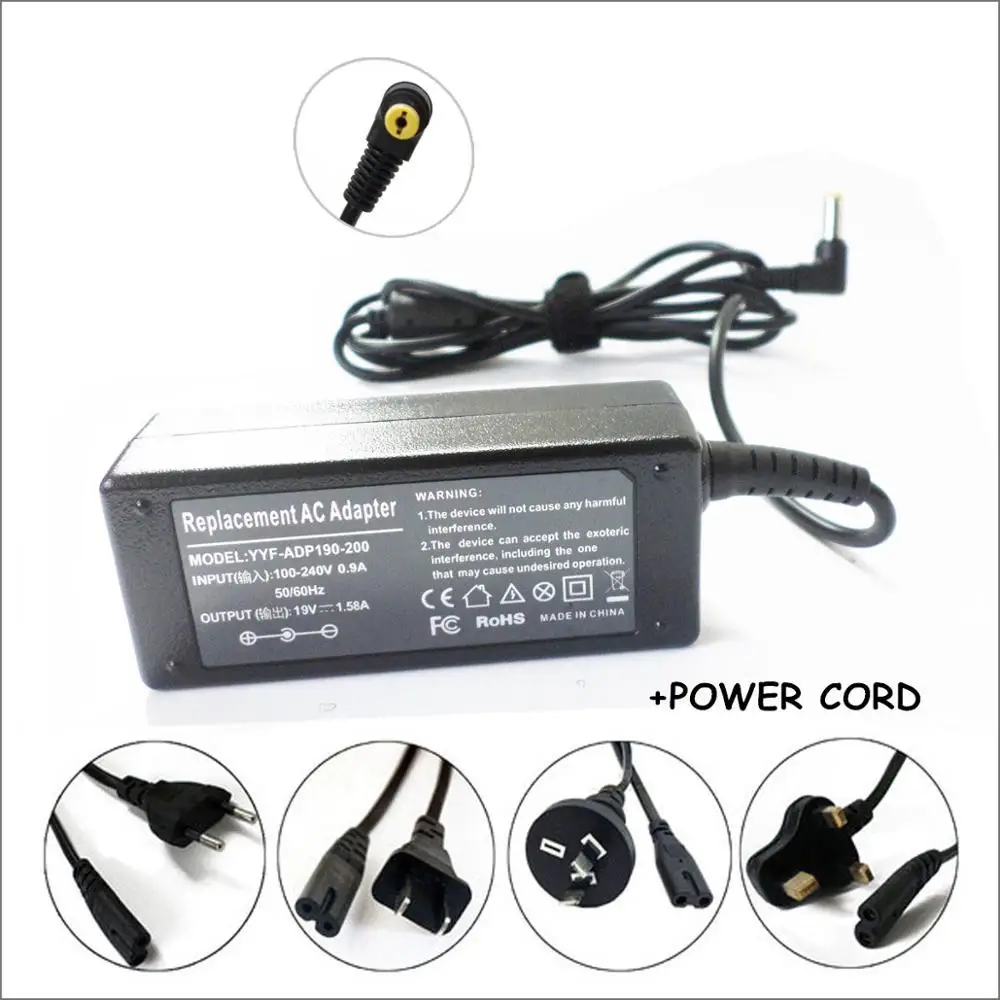 19V 1.58A 30W Notebook Carregador Portatil Laptop Battery Charger AC Adapter For Dell C830M AD6513 D28MD 0D28MD