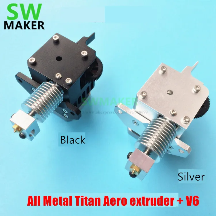 3D printer All metal Prusa i3 Titan Aero Extruder 1.75mm Universal with V6 hotend and motor for Prusa i3 MK2 3D printer