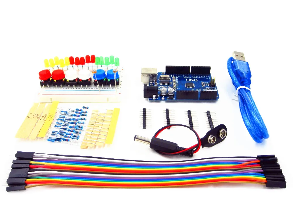 MB102 Breadboard Power Module+MB-102 830 Points Solderless Prototype Bread Board kit +65 Flexible Jumper Wires