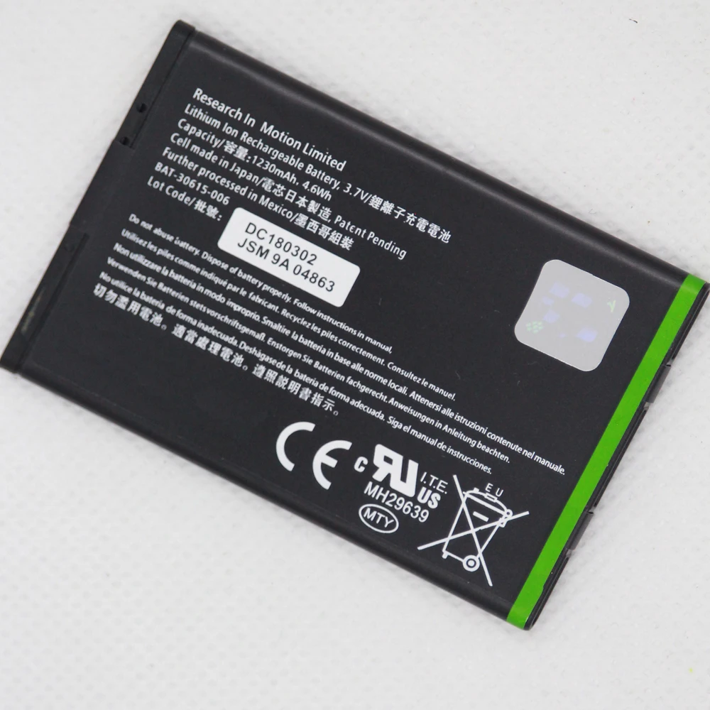 10pcs/lot 1230mAh JM1 Battery For Blackberry 9900 9930 9850 9860 9790 Mobile Phone Battery