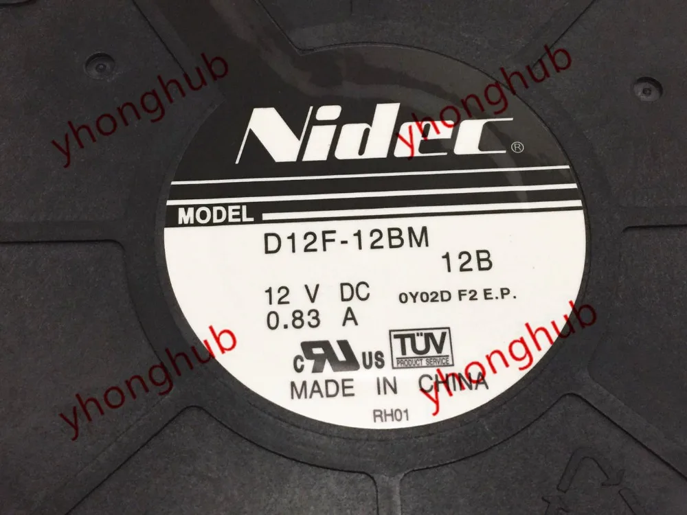 Nidec D12F-12BM 12B Server Koelventilator Dc 12V 0.83A 3-Draad 120x120x32mm