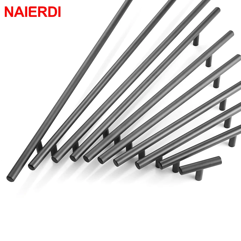 NAIERDI Cabinet Pull Diameter 10mm Stainless Steel Handles 2\
