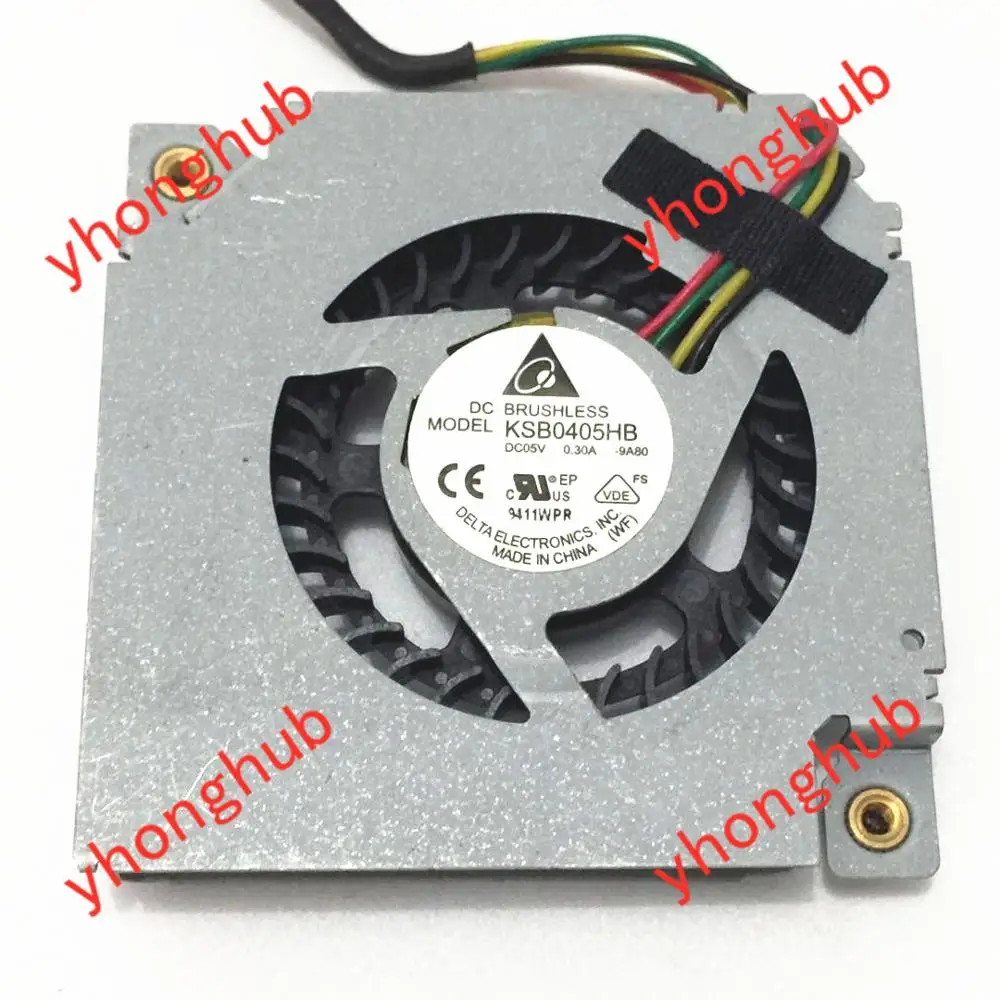 Delta Electronics KSB0405HB 9A80 DC 5V 0.3A 4-Wire Server Cooling Fan