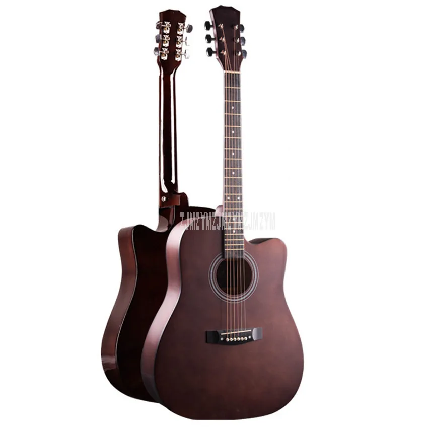 New 1PC 41 Inch Guitarra Acoustic Folk Guitar Practice Solid Wood 6 String Guitar With Bag For Musical Instrument Lover Beginner